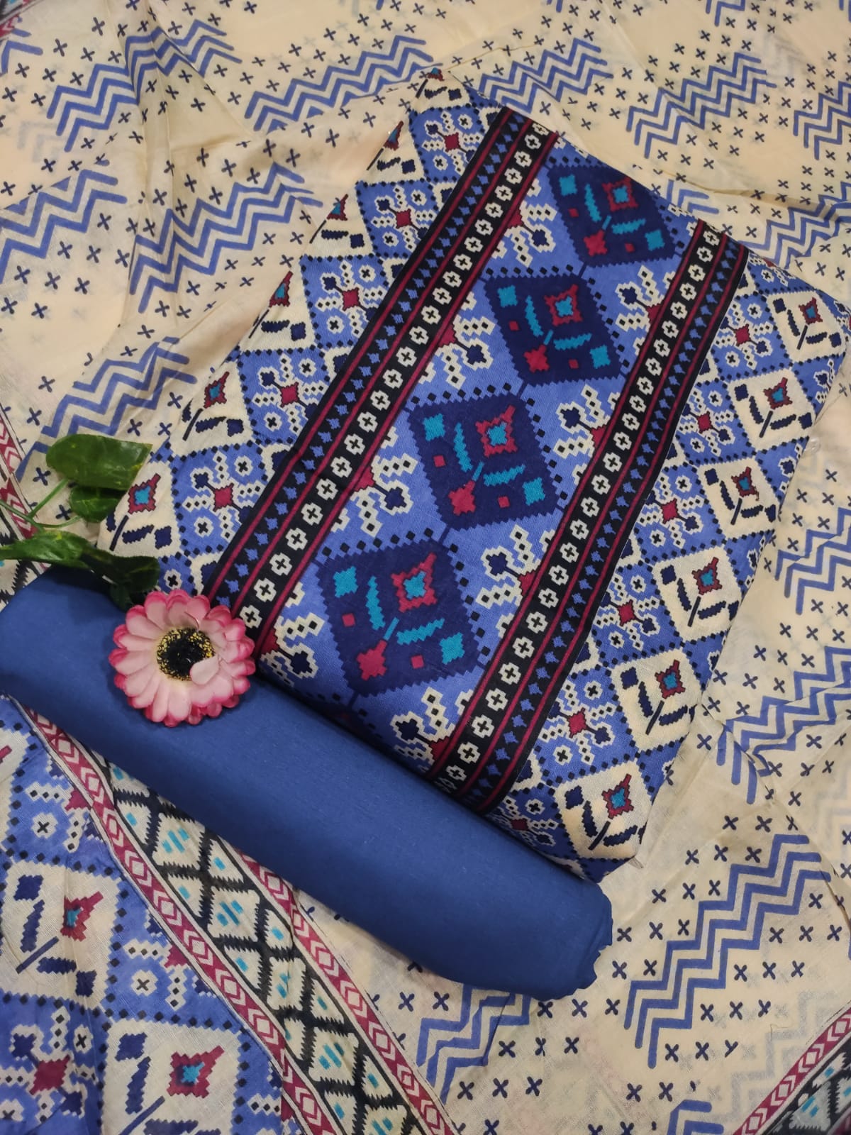 কালাম কারী সুতি থ্রি পিস