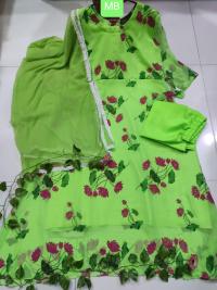 Readymade Gown Three Piece