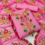 কাশ্মীরী আড়ি এম্ব্রডারী থ্রি-পিচ।