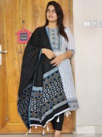 Block Print Unstitch Three Piece