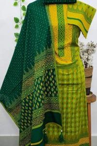 Block Print Unstitch Three Piece