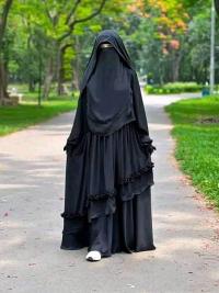 বোরকা সেট হিজাব নিকাবসহ