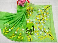 Hand Print Sharee Panjabi Couple Set
