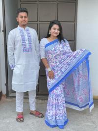 Sharee Panjabi Couple Dress