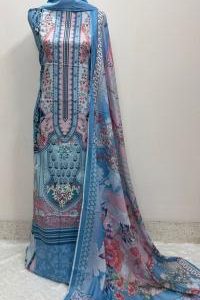 Digital Print Cotton Three Piece
