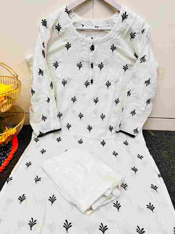 Embroidery Cotton Co-Ord Set